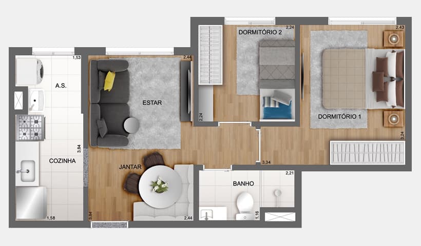 Planta 4 — Fit Casa Brás