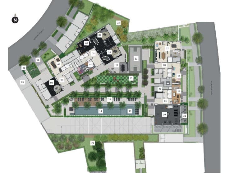 Planta 1 — Living Duett Mooca