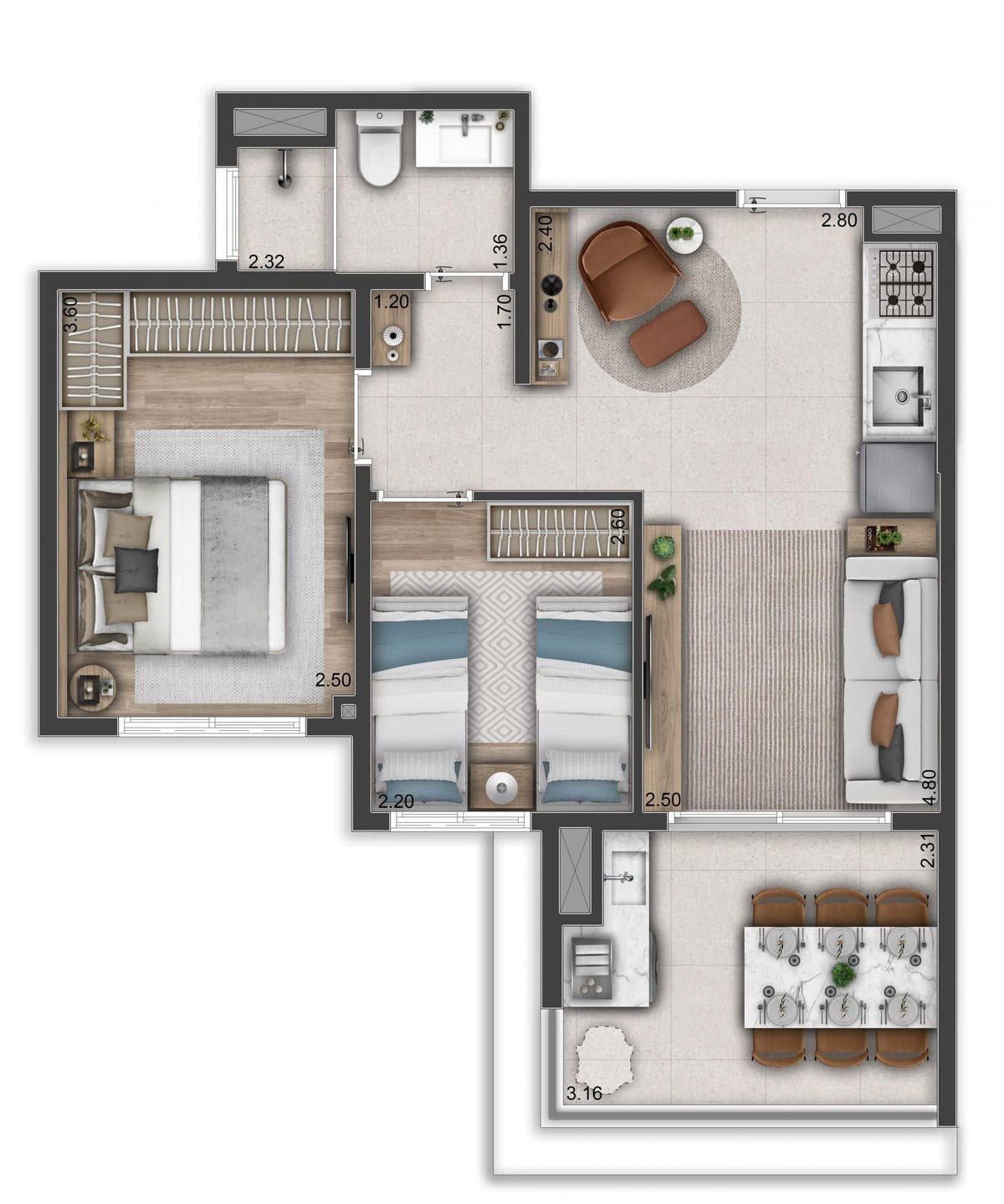 Planta 2 — Origem Penha - Residencial