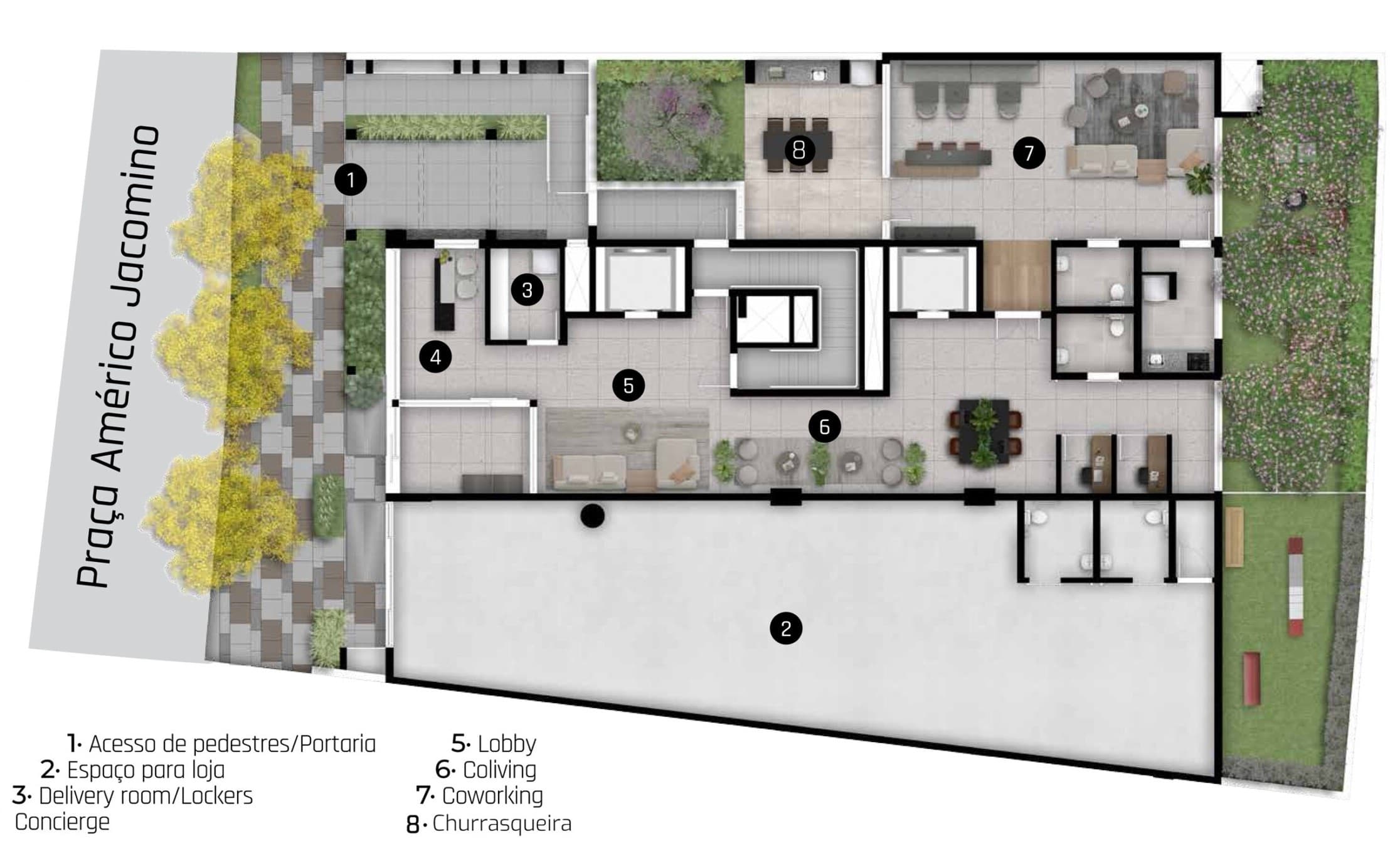 Planta 1 — THINK Home Vila Madalena - NR