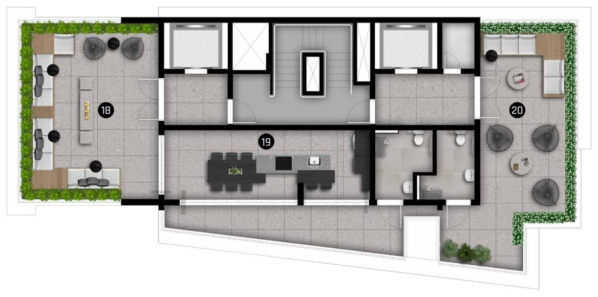 Planta 3 — THINK Home Vila Madalena - NR