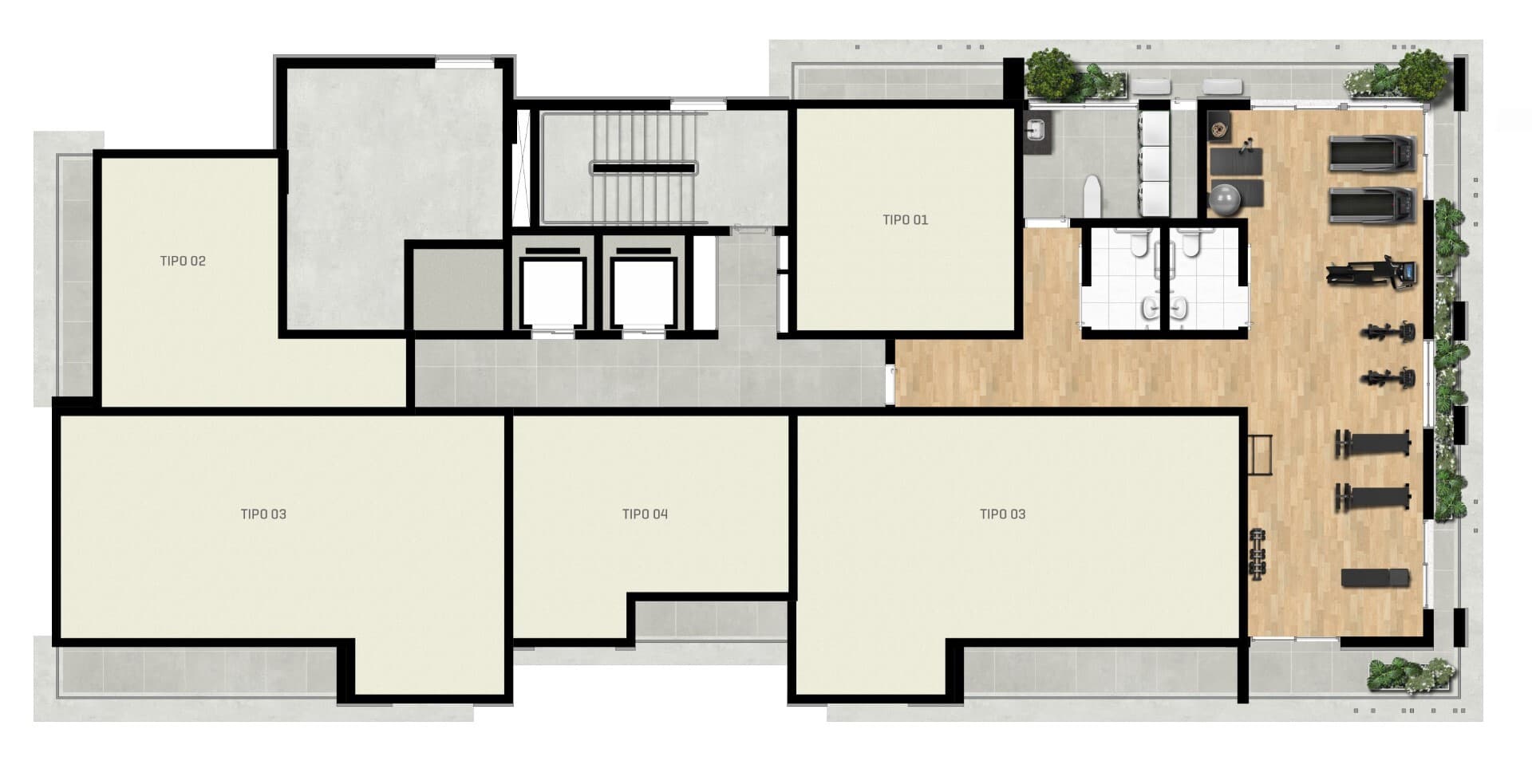 Planta 3 — Claris - Residencial
