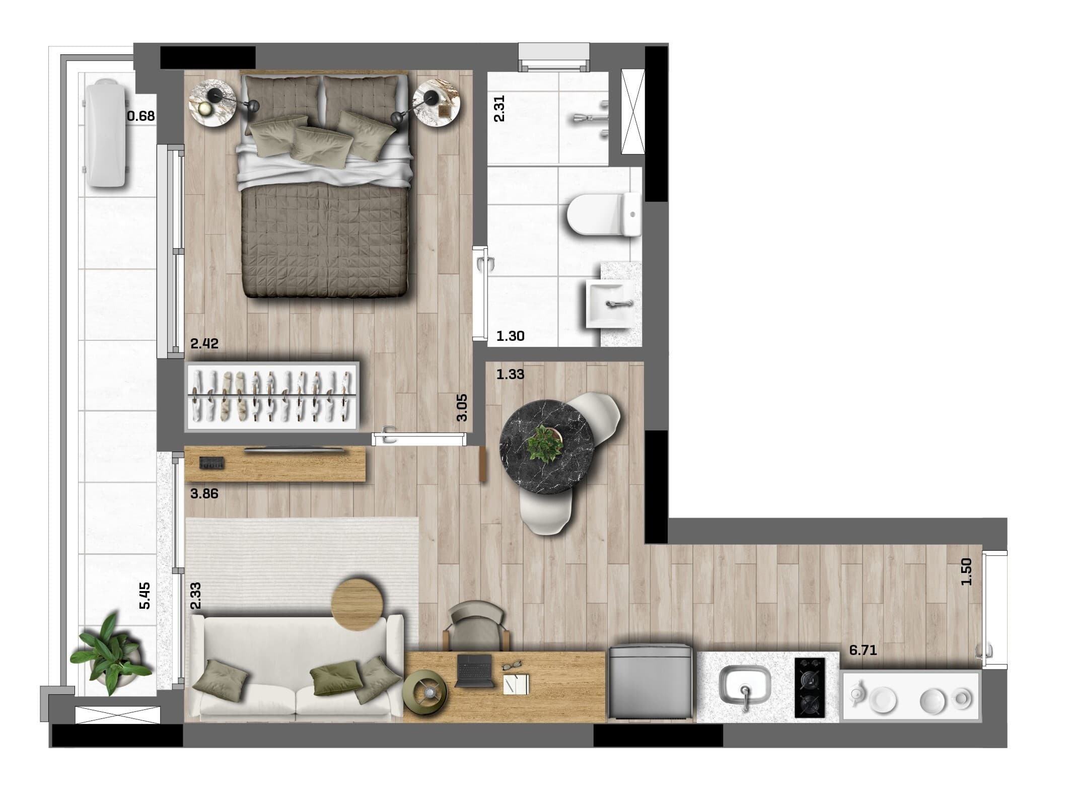 Planta 6 — Claris - Residencial