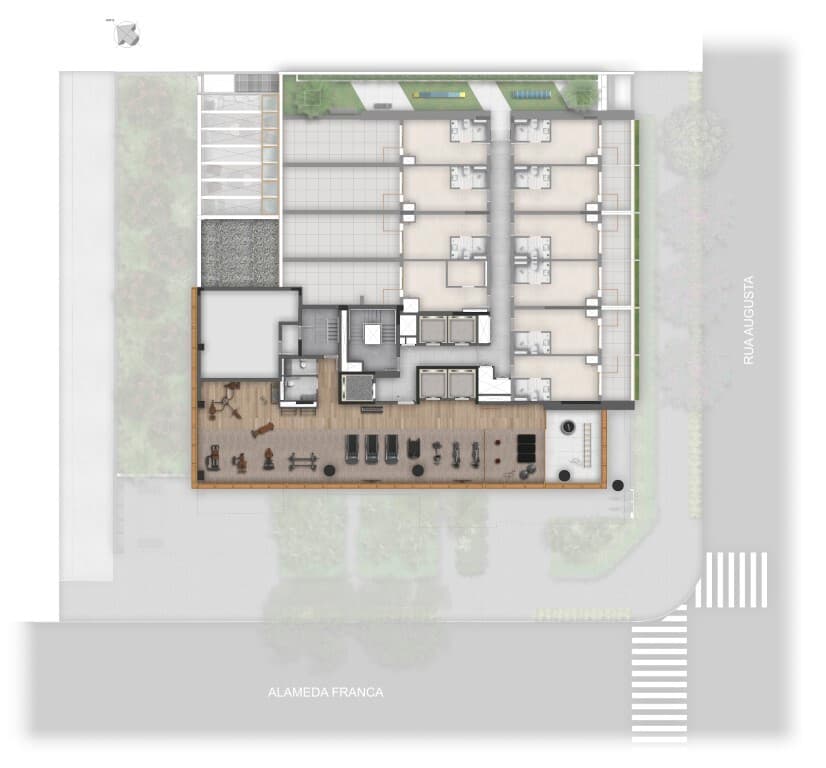 Planta 1 — Esquina Jardyn - Residencial