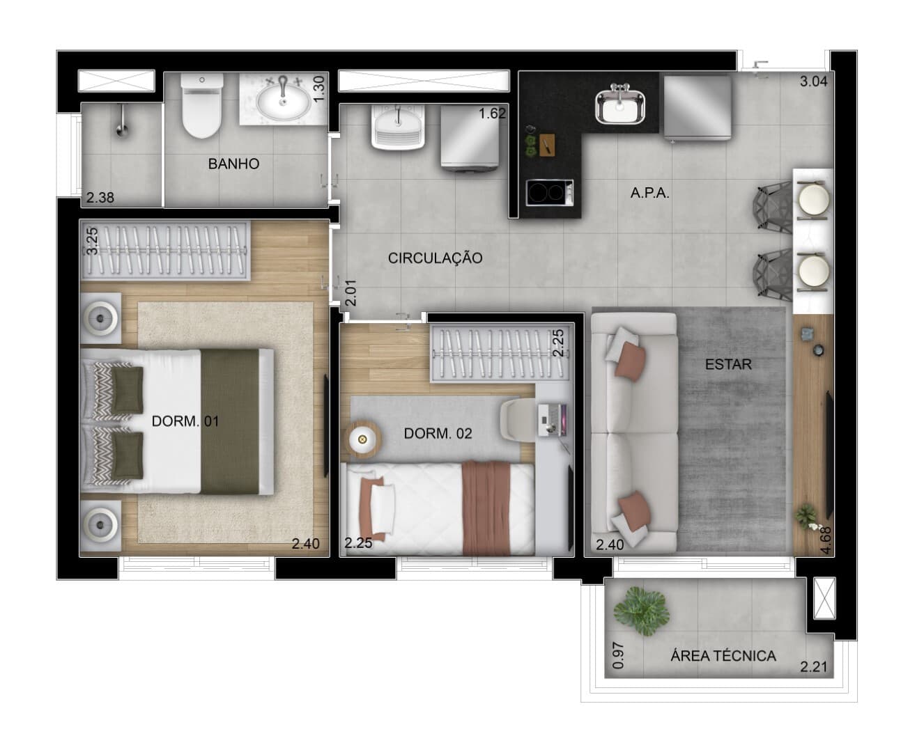 Planta 4 — Home Resort Astorga Smart - Residencial