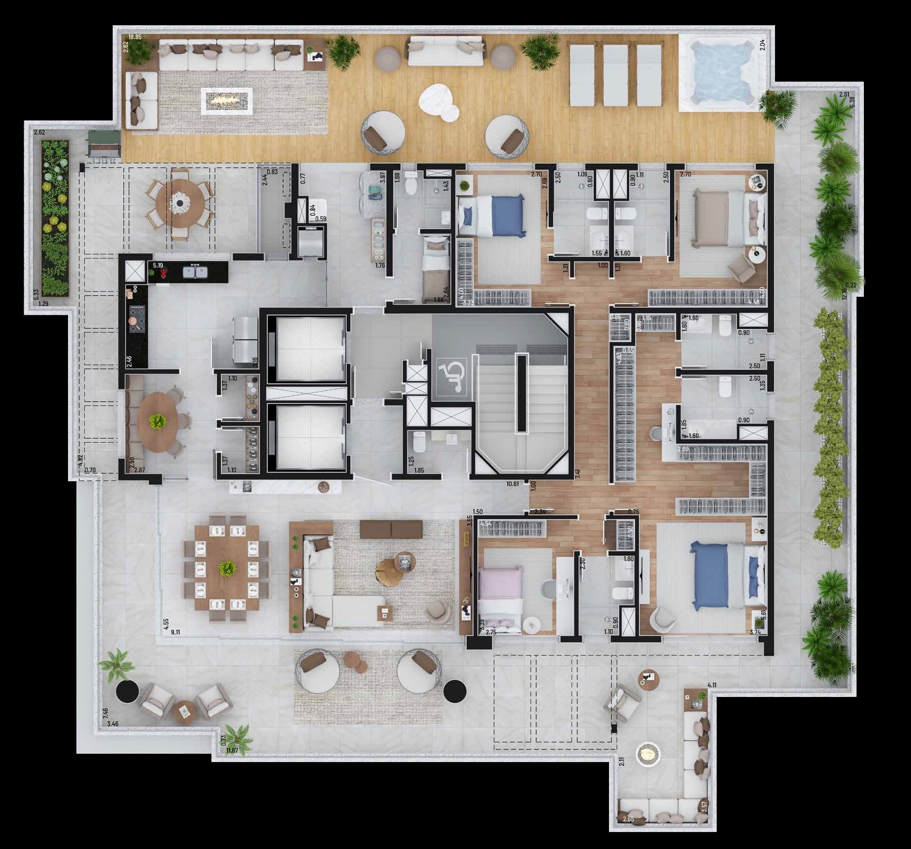Planta 6 — Casa Higienópolis
