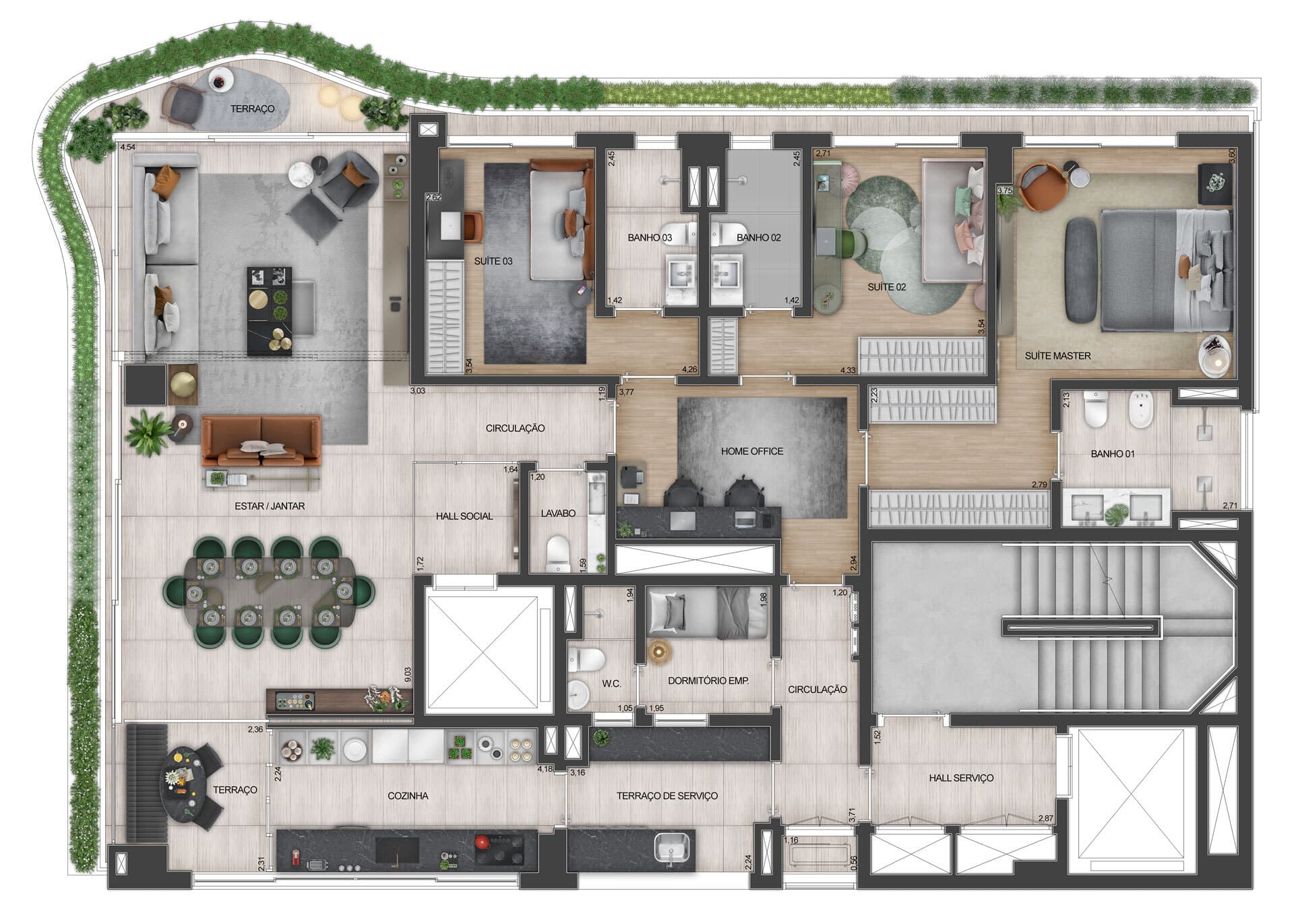 Planta 2 — Address Jardins