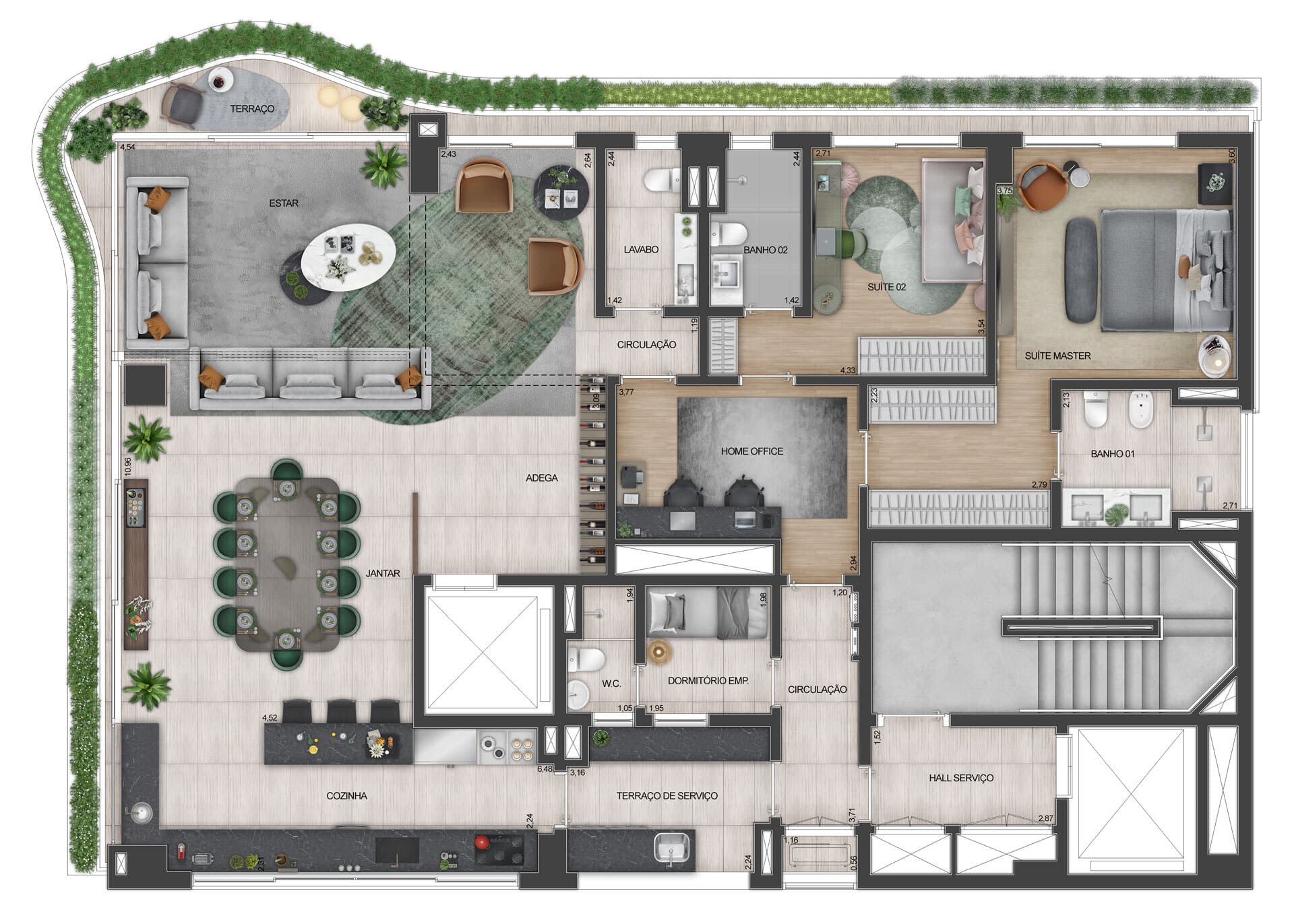 Planta 3 — Address Jardins
