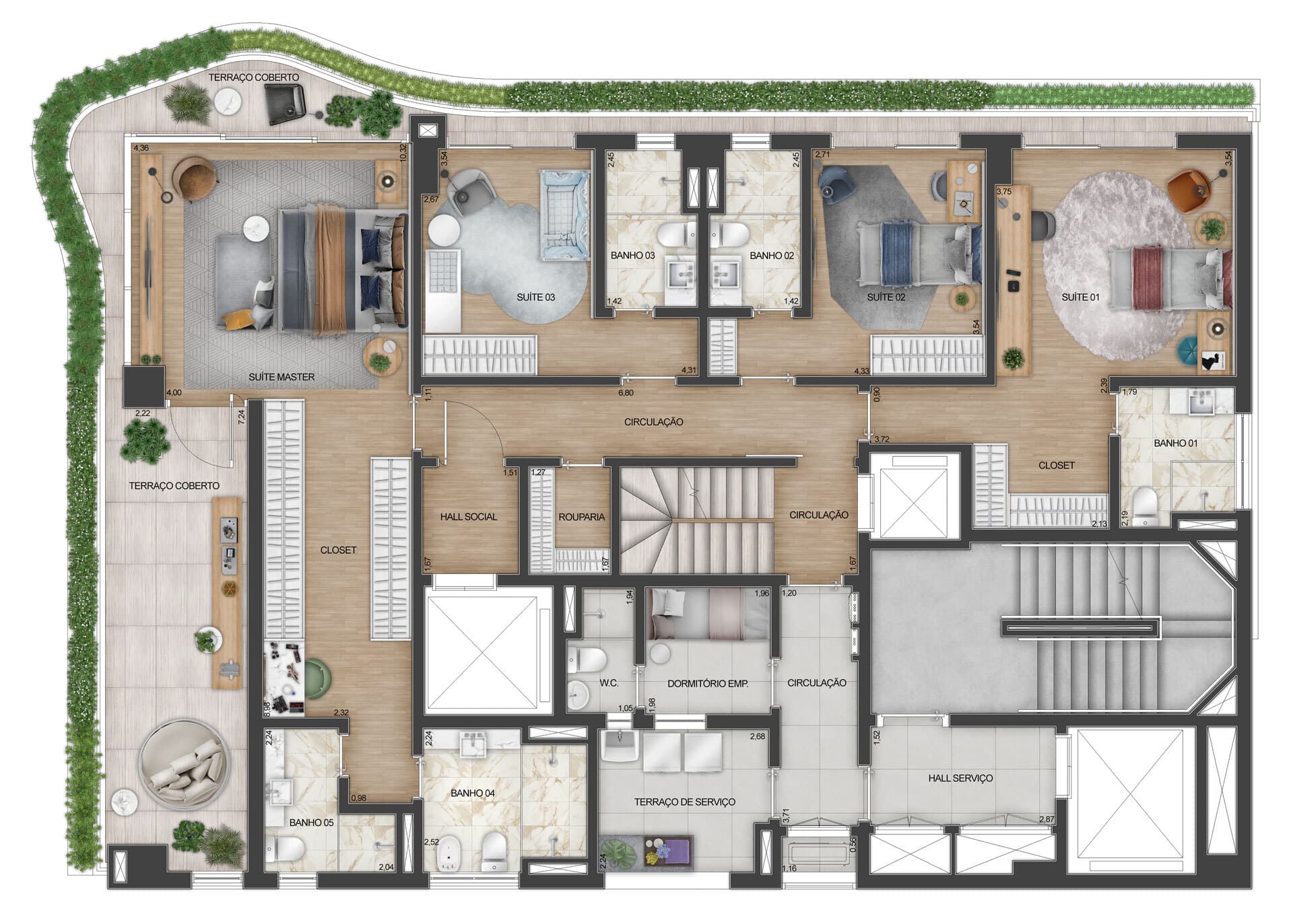Planta 4 — Address Jardins