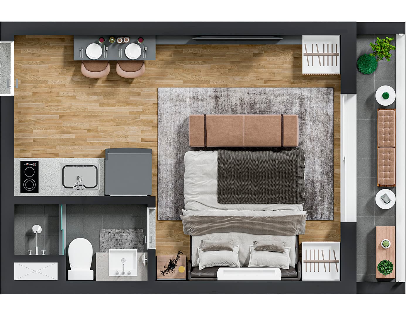 Planta 1 — Ara Faria Lima - Residencial