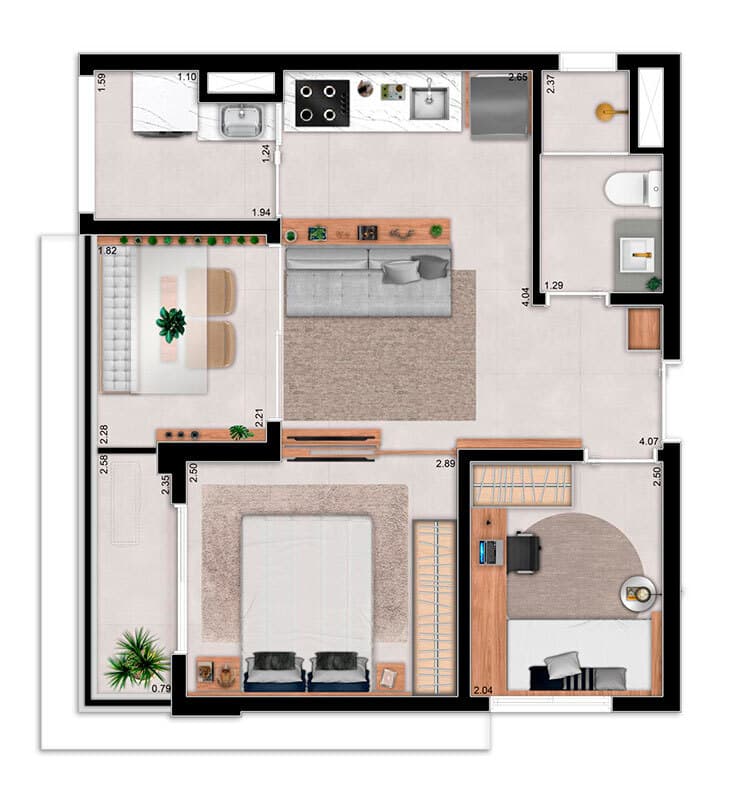 Planta 3 — Blend Santa Cecília - NR