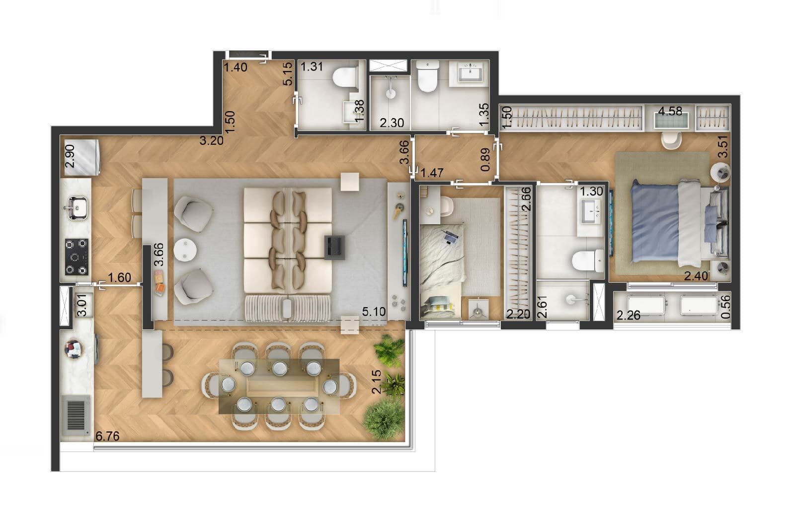 Planta 5 — Arch Boa Vista - Residencial
