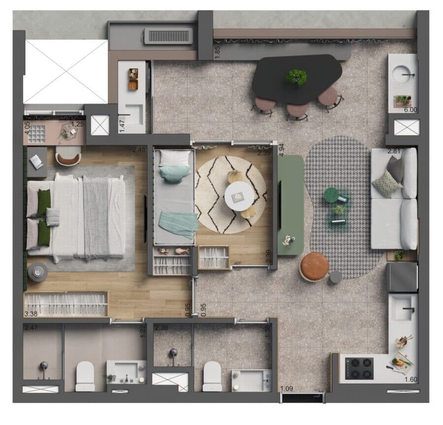 Planta 3 — Botaní - Residencial