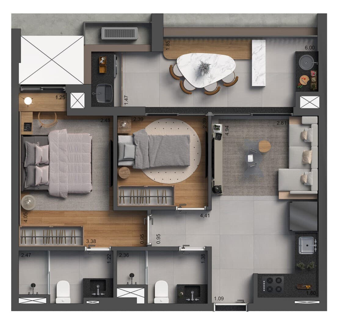 Planta 4 — Botaní - Residencial