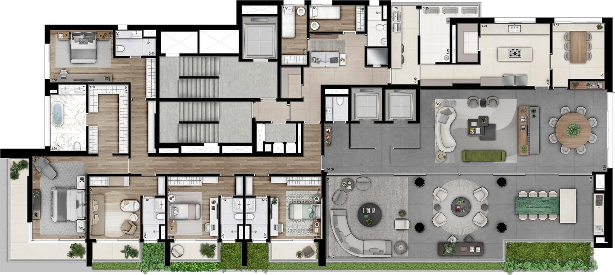 Planta 3 — Bueno Brandão 257 - Residencial