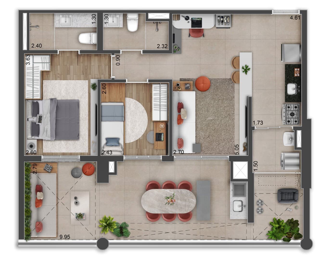 Planta 5 — Vis Vila Mascote - Residencial