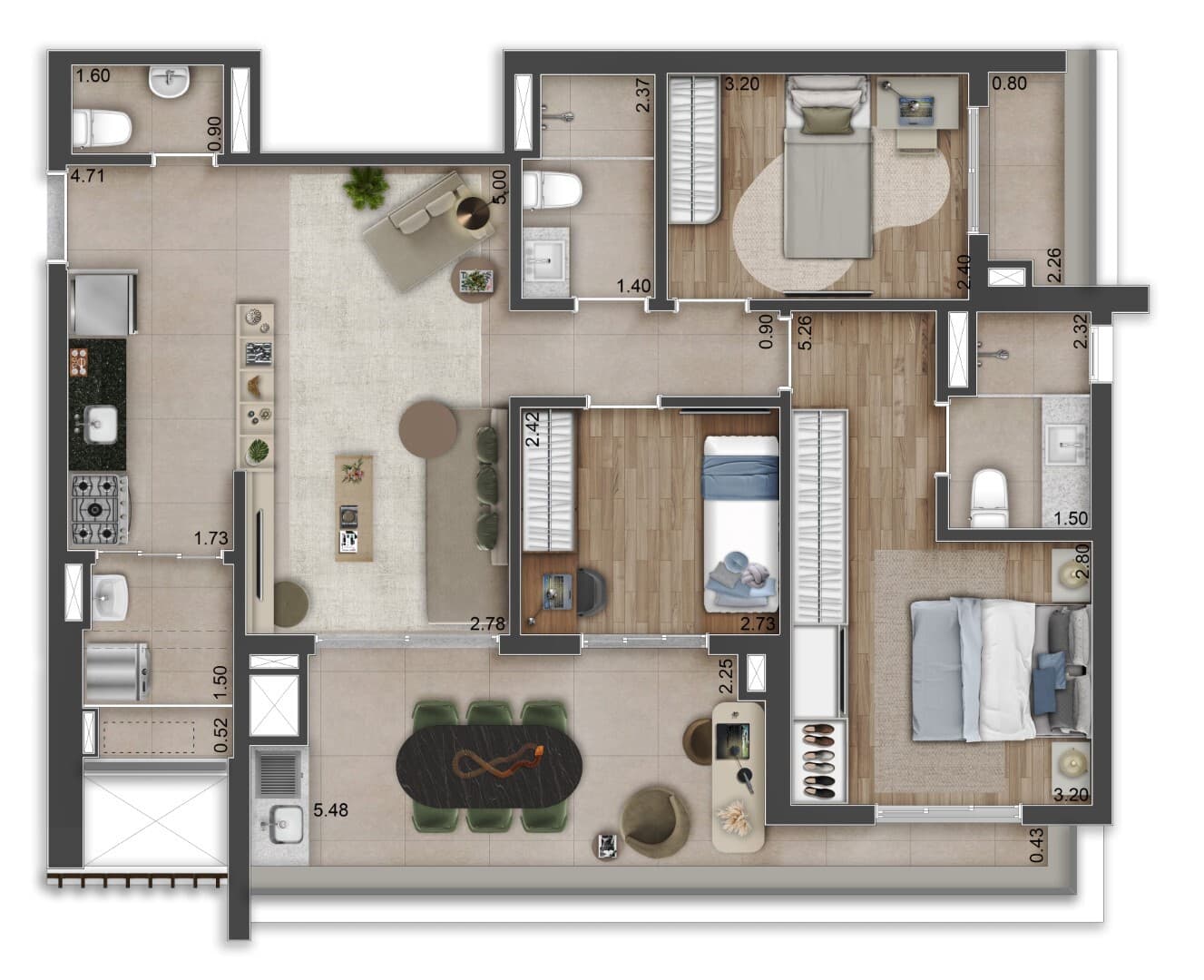 Planta 6 — Vis Vila Mascote - Residencial