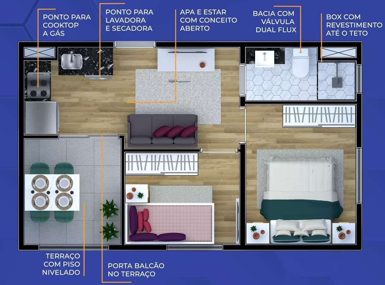 Planta 6 — Metrocasa Pirituba II - NR