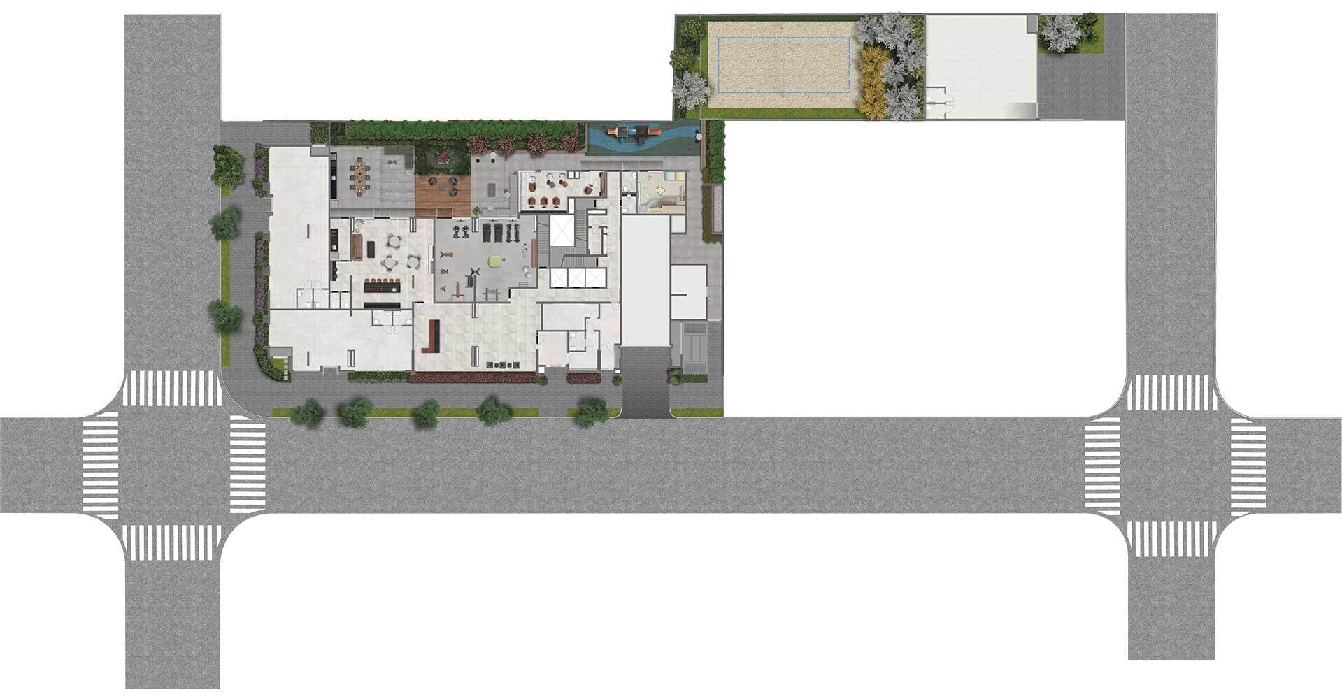 Planta 1 — Chanés Street - Residencial