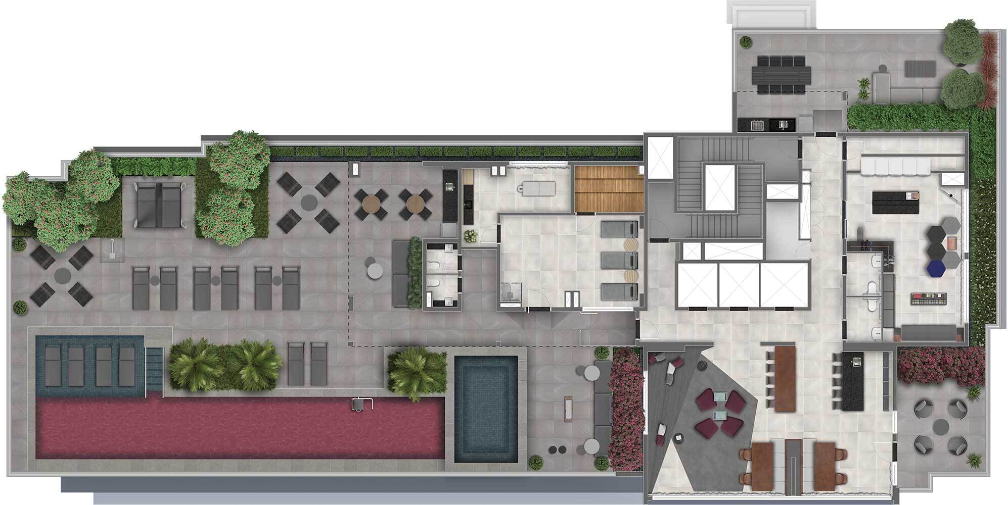 Planta 2 — Chanés Street - Residencial