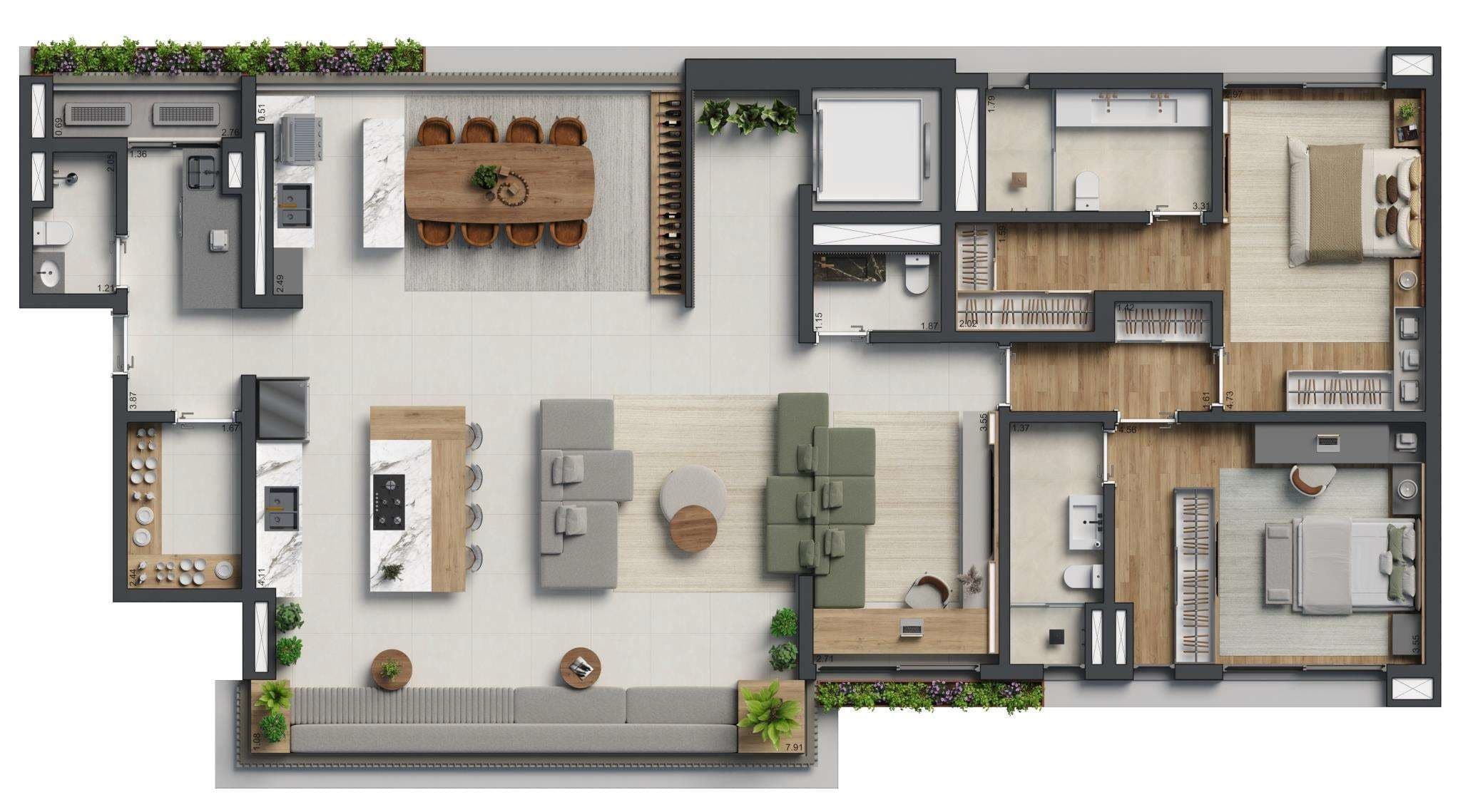 Planta 4 — Biotique Ibirapuera