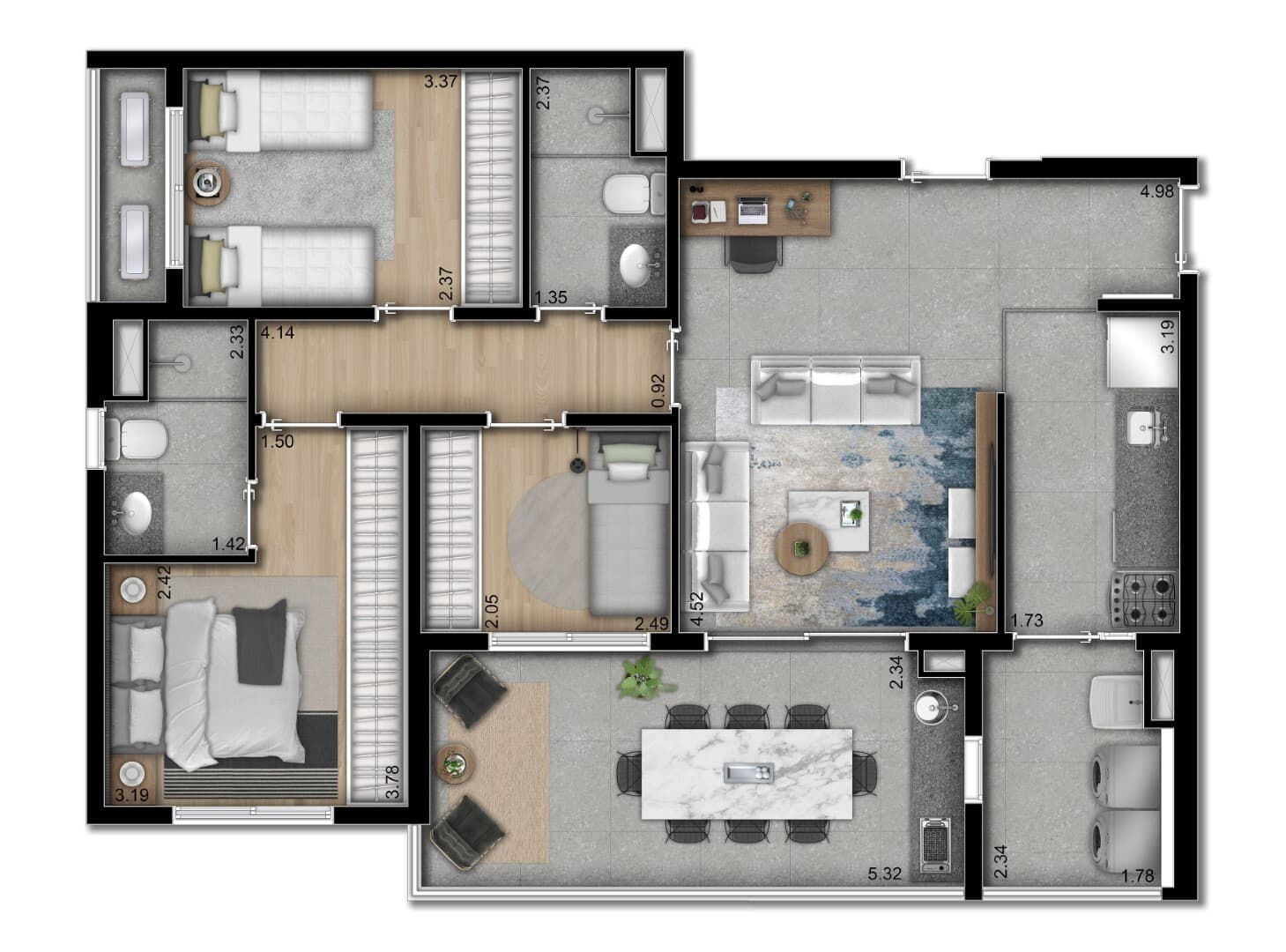 Planta 4 — Verdi Butantã