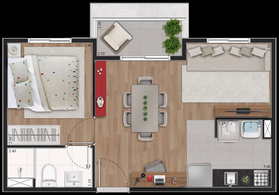 Planta 4 — Brise Mascote