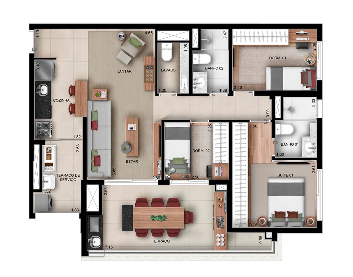 Planta 5 — Walk Alto do Ipiranga - Residencial