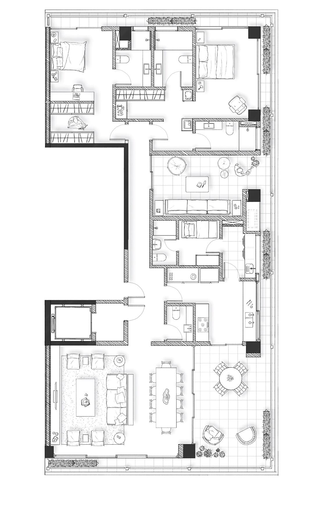 Planta 1 — Damata - Residencial