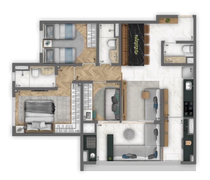 Planta 4 — Arq Mooca By Living