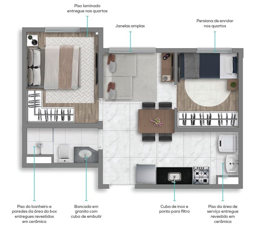Planta 2 — Vivaz Prime Voluntários da Pátria