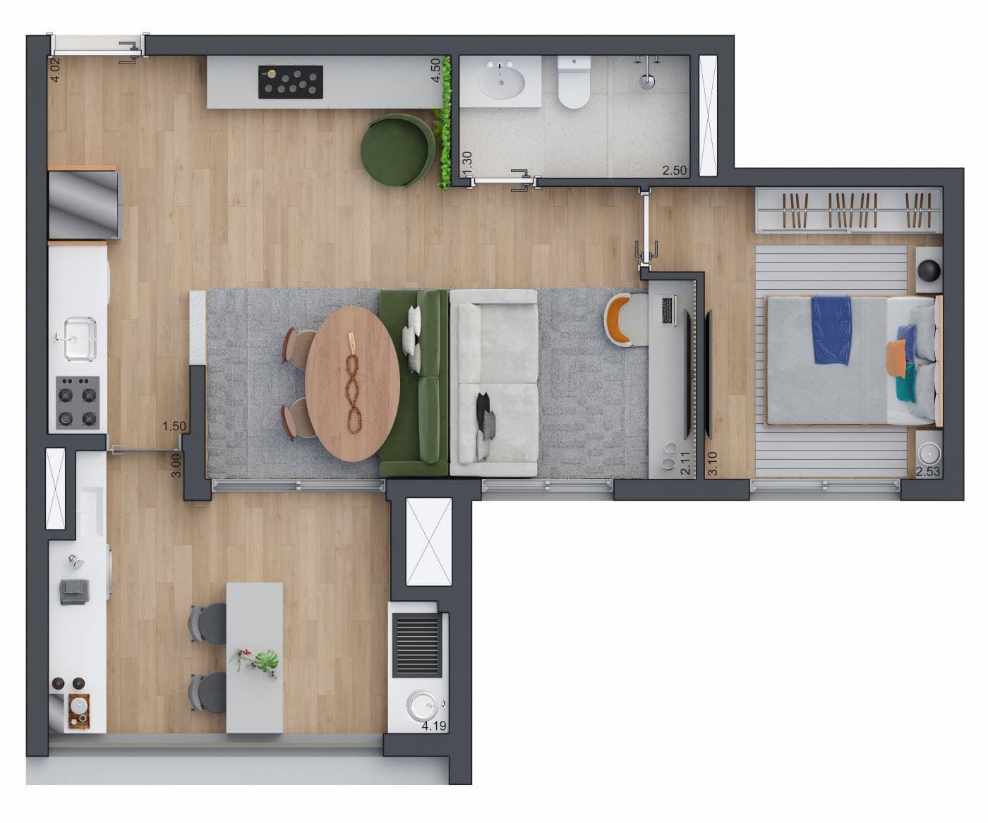 Planta 4 — Zeit Brooklin - Residencial