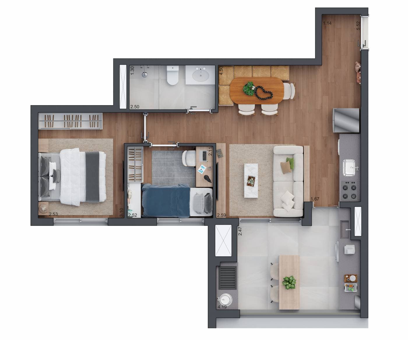 Planta 5 — Zeit Brooklin - Residencial