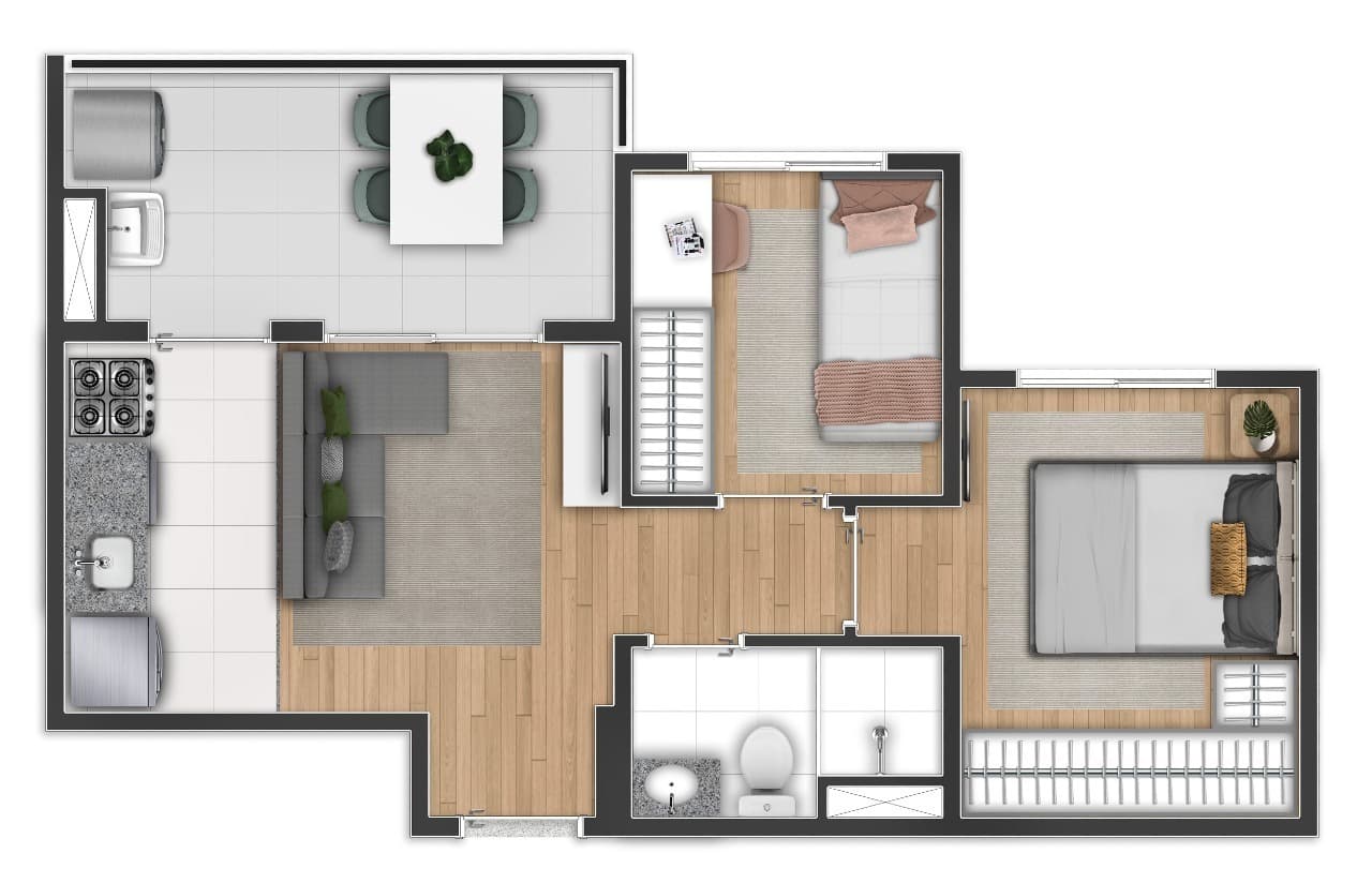 Planta 5 — Side Sacomã