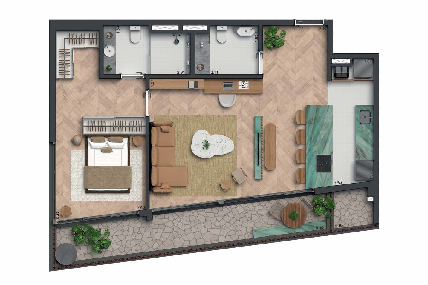 Planta 4 — Prado Paulista - Residencial