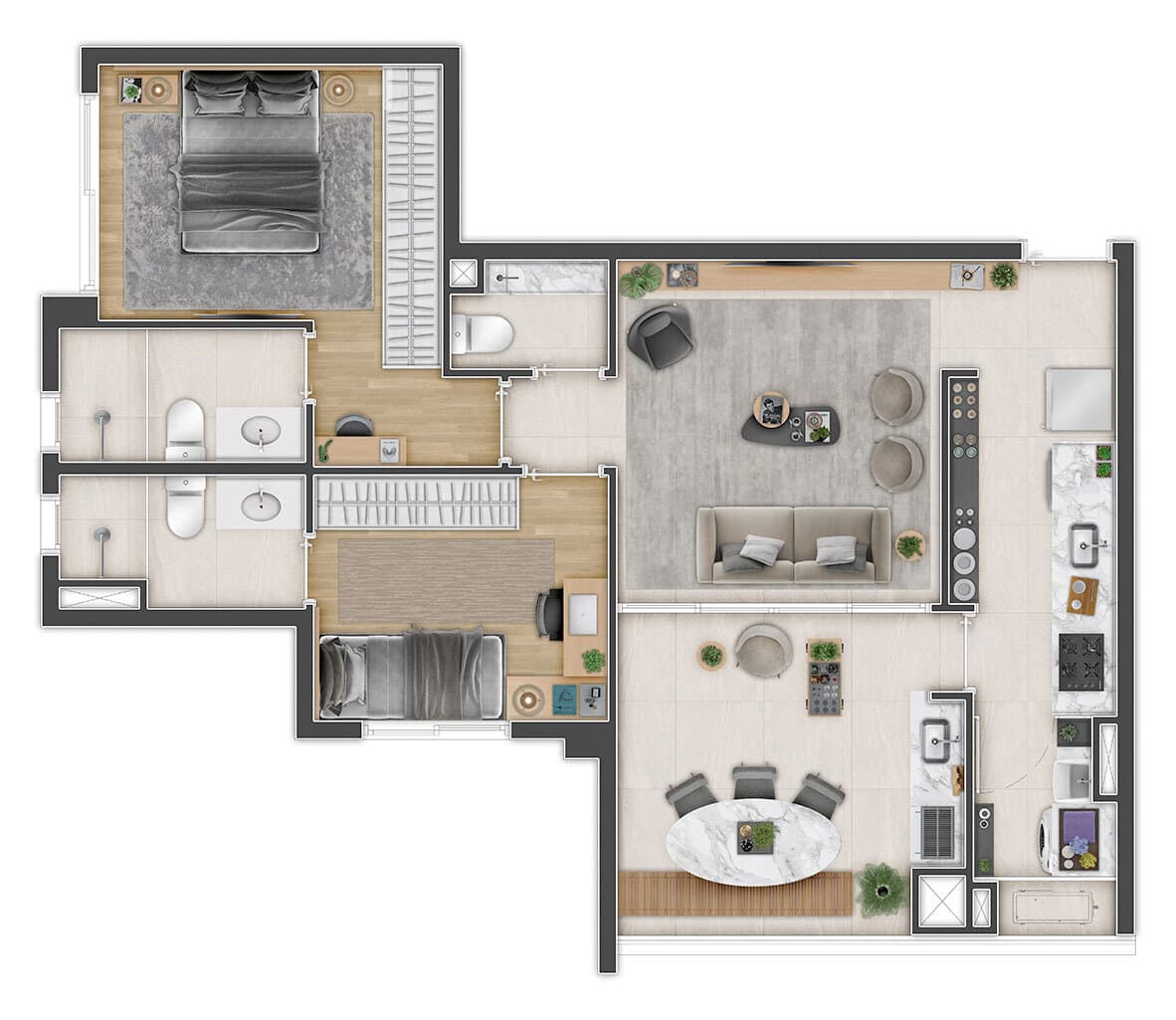 Planta 3 — Triu 1722 - Residencial