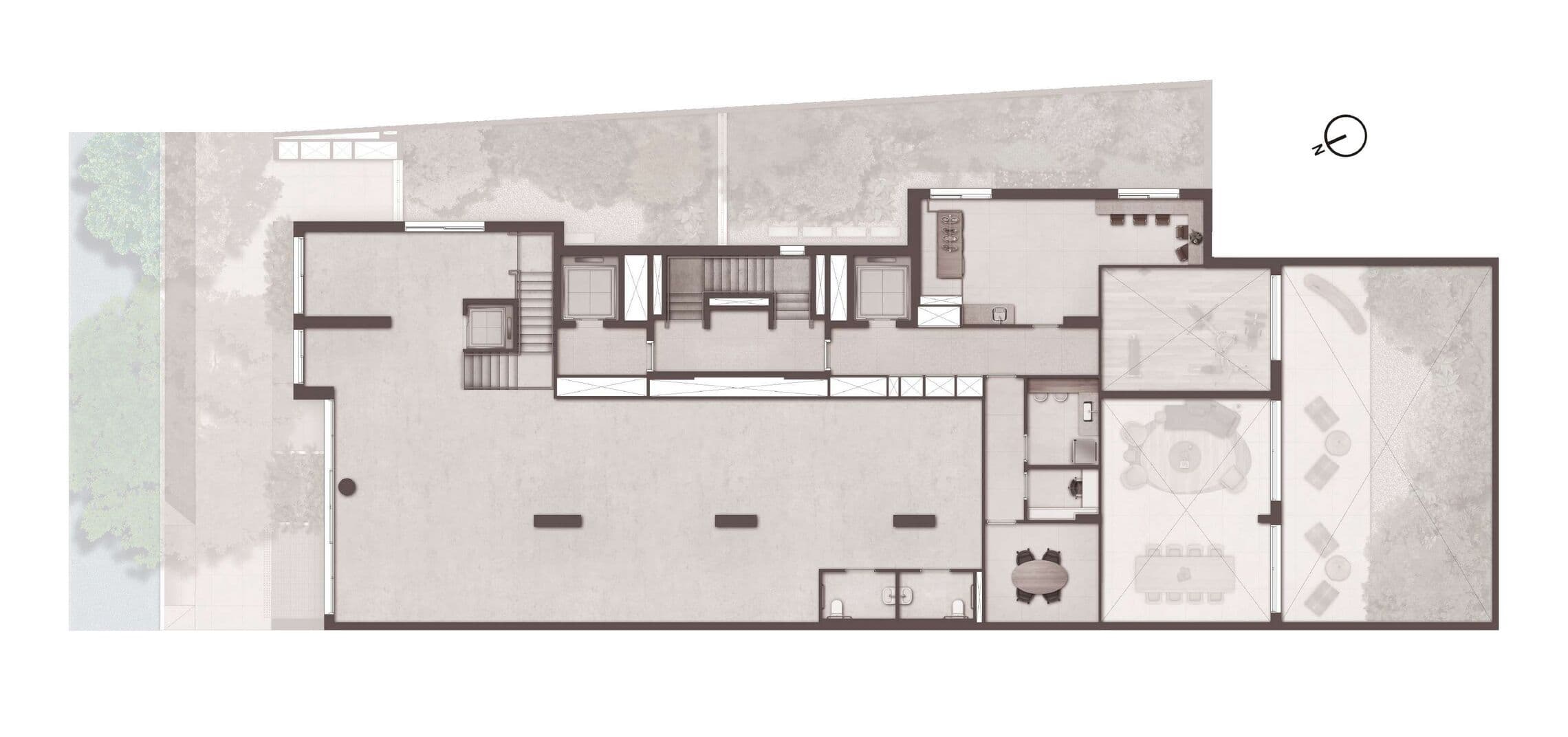 Planta 1 — NOON Small Luxury Apartments - Higienópolis