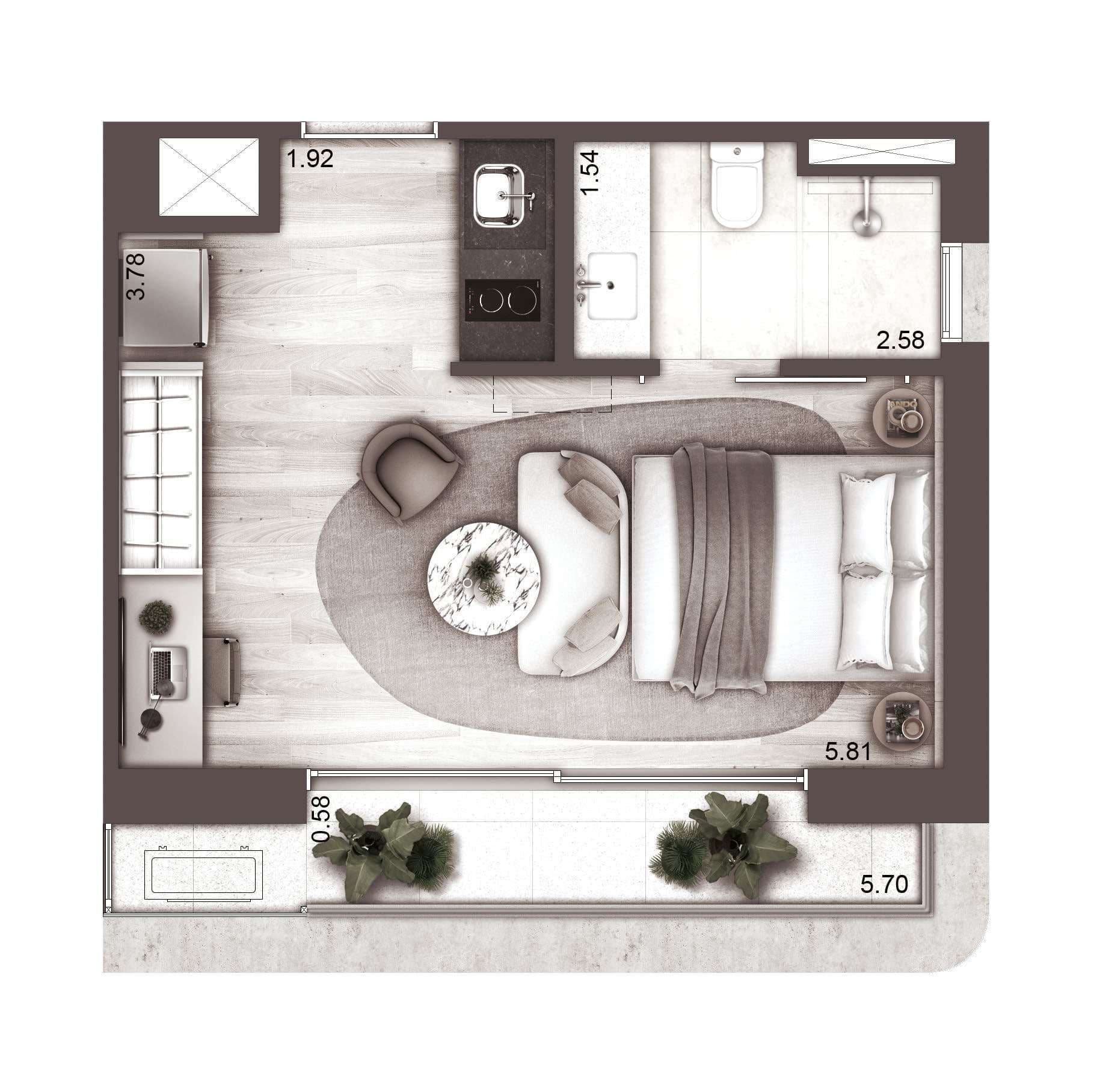 Planta 6 — NOON Small Luxury Apartments - Higienópolis