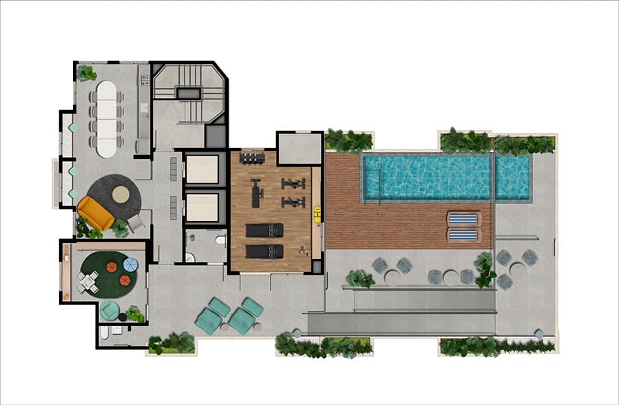 Planta 1 — Up Jardim Prudência - Residencial