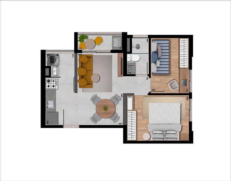 Planta 4 — Up Jardim Prudência - Residencial
