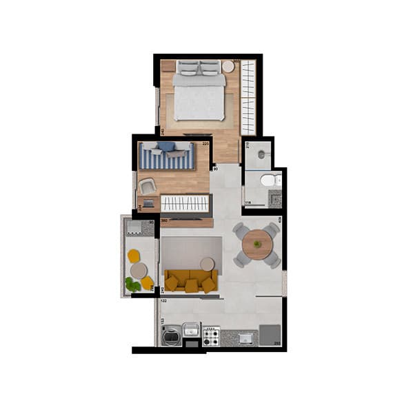 Planta 6 — Up Jardim Prudência - Residencial