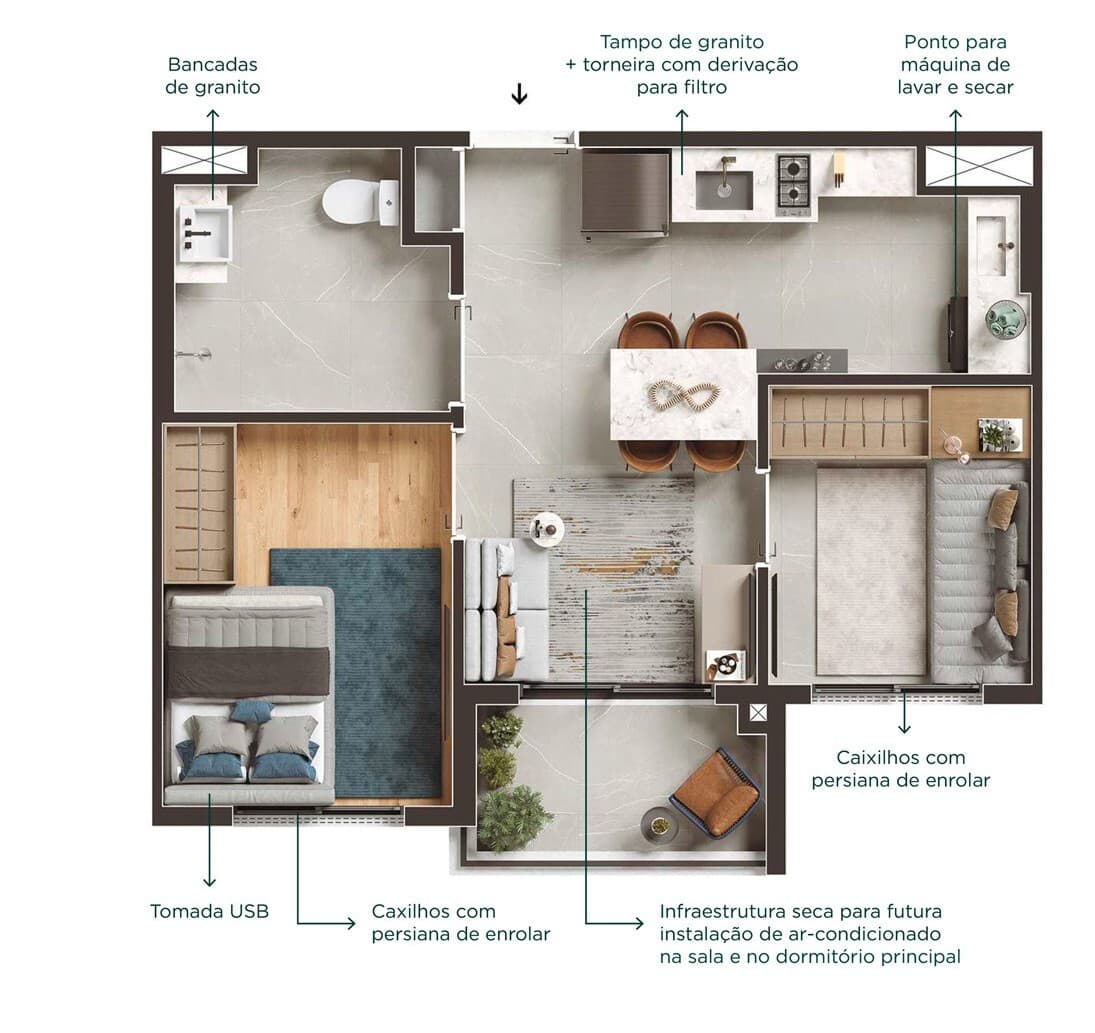 Planta 4 — Viva Benx Star Campo Belo - Residencial
