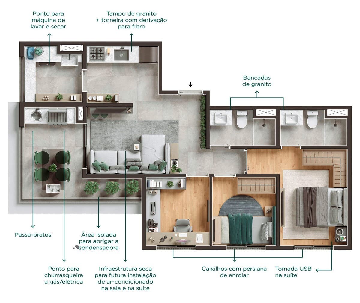 Planta 5 — Viva Benx Star Campo Belo - Residencial