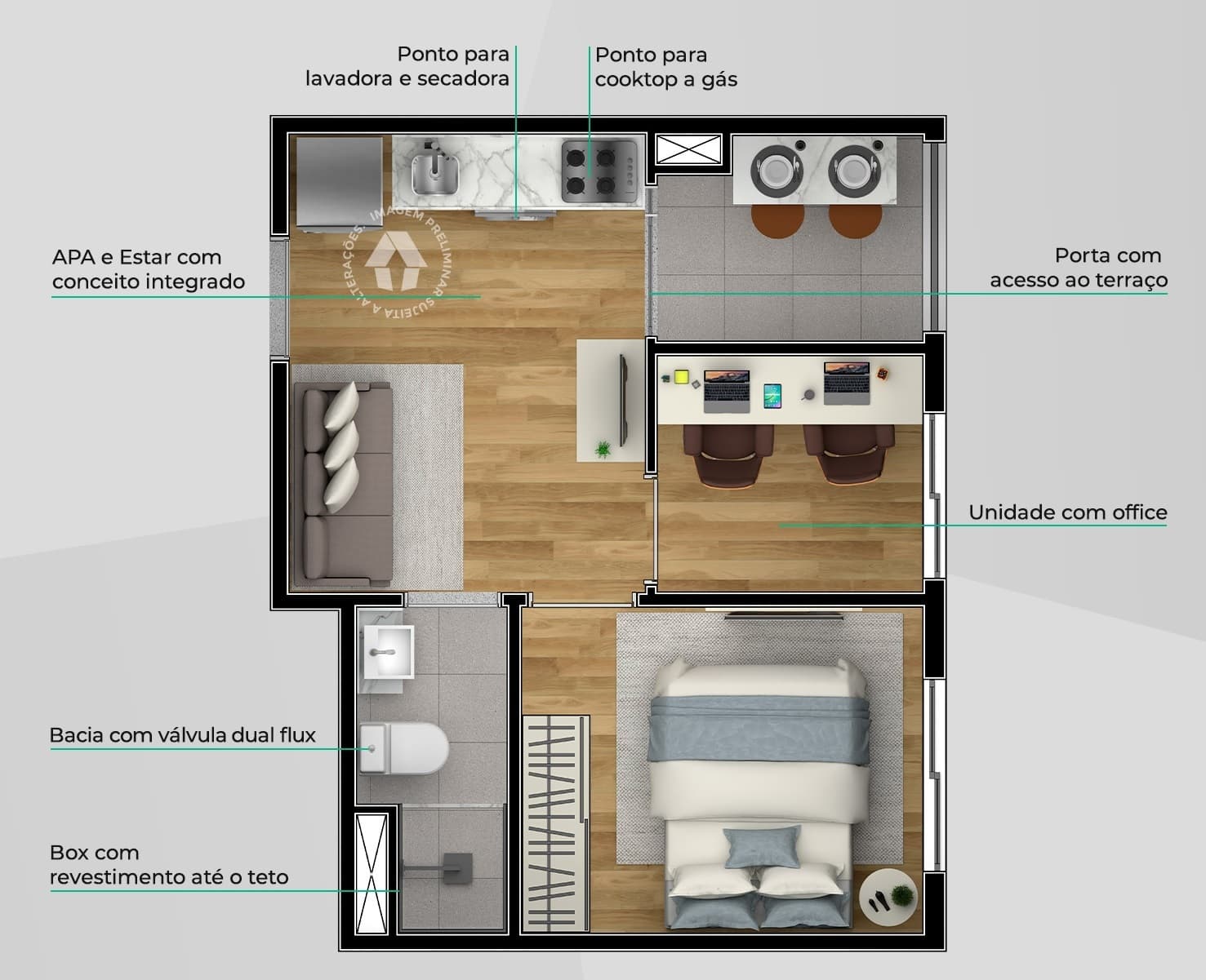 Planta 2 — Metrocasa Interlagos - NR