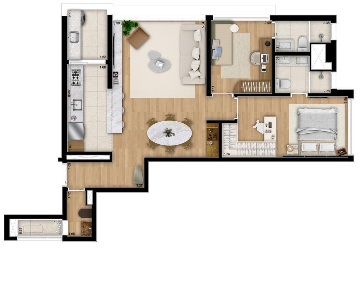 Planta 6 — Artur 73 - Residencial