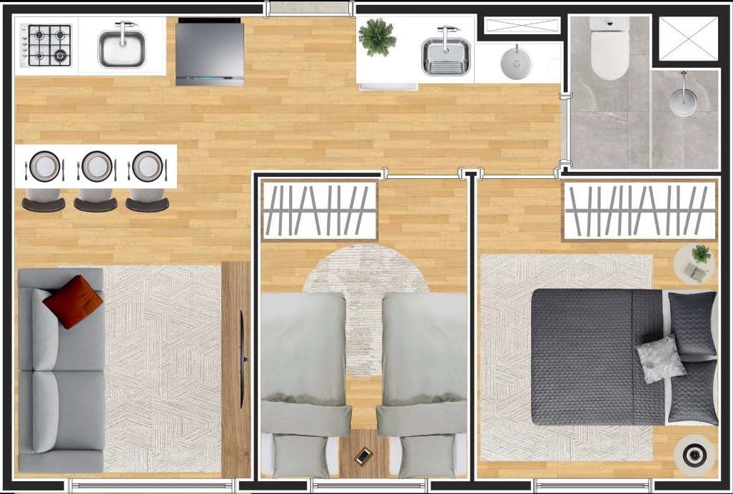 Planta 5 — Residencial Cristalino - Artur Alvim