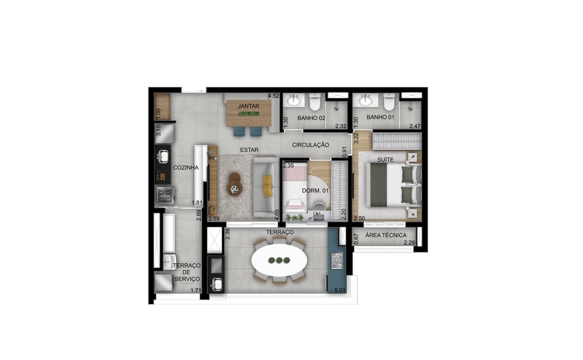 Planta 5 — Oásis Condomínio Clube