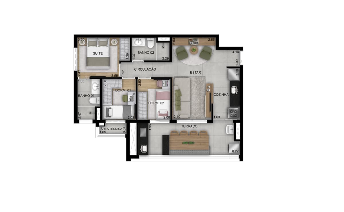 Planta 6 — Oásis Condomínio Clube