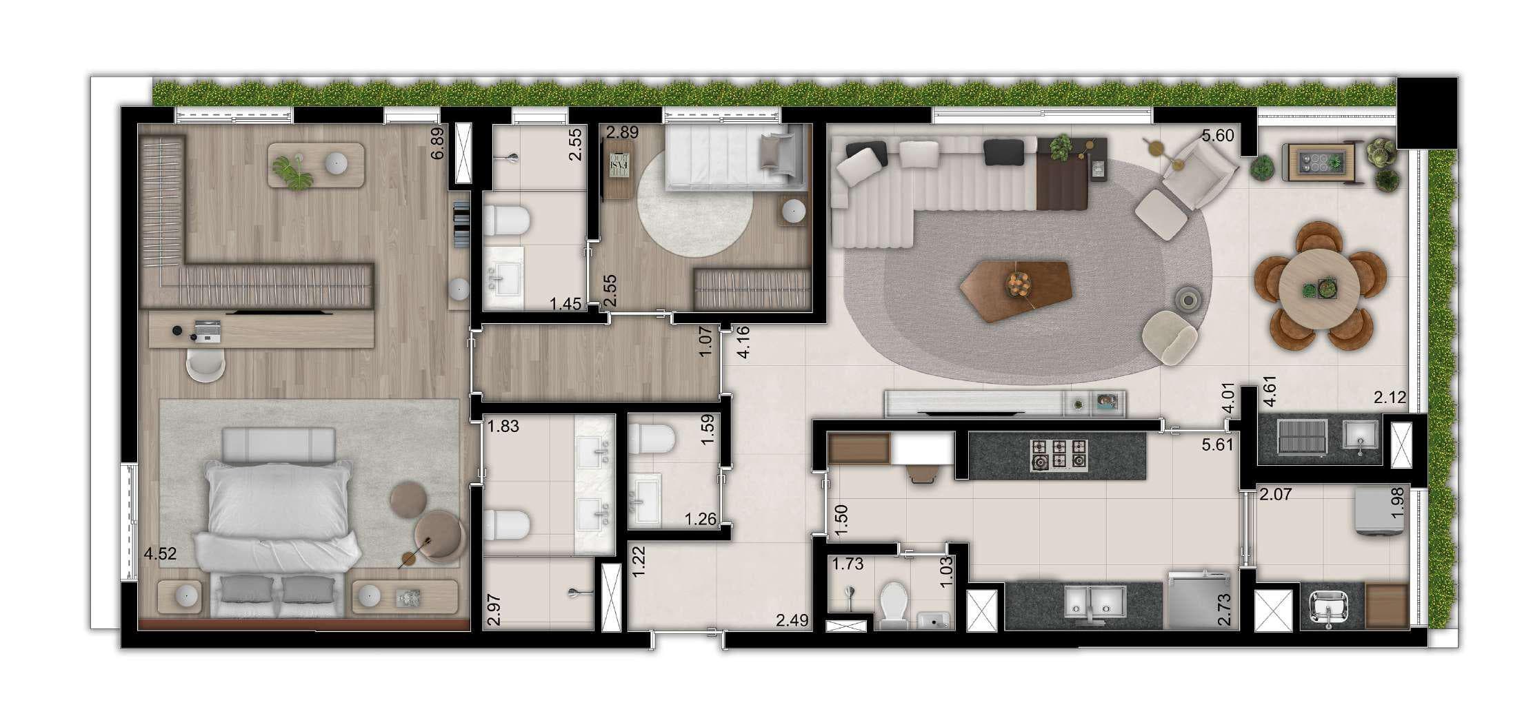 Planta 4 — 840 Aliança - Residencial