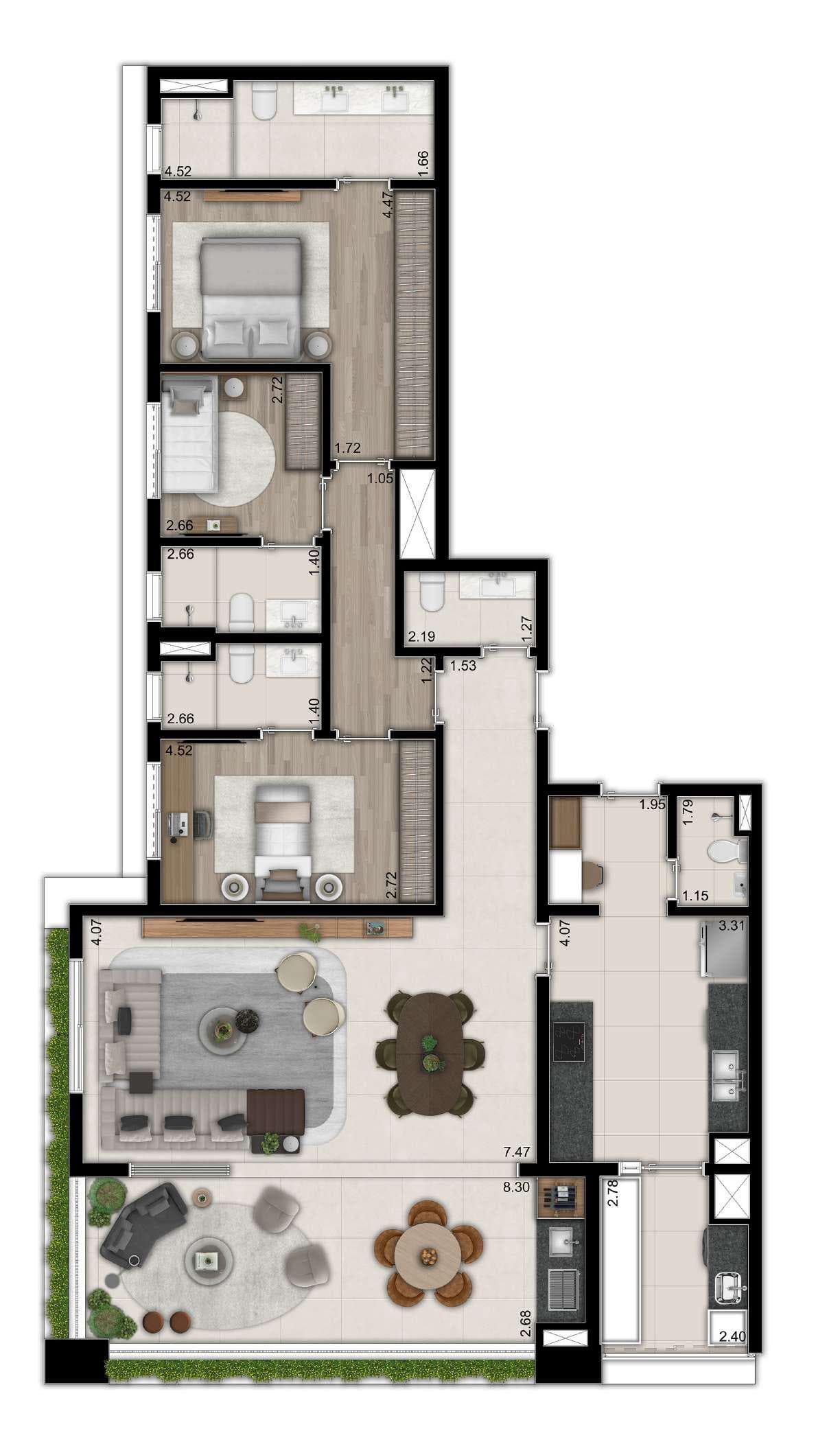 Planta 5 — 840 Aliança - Residencial